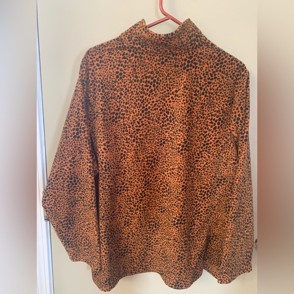 Animal print Lands’ End pullover fleece - Picture 5 of 5